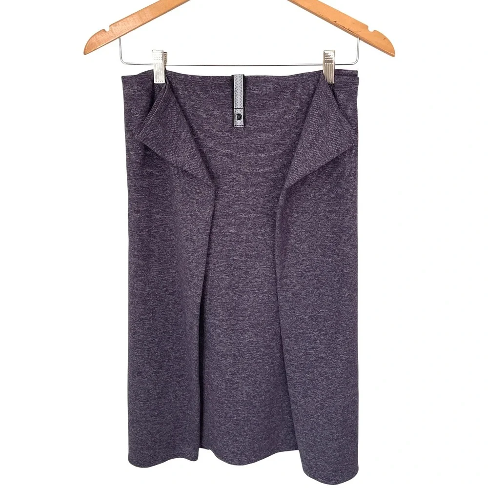 Lululemon Purple Heathered‎ Infinity Scarf Snap Closure Casual Soft